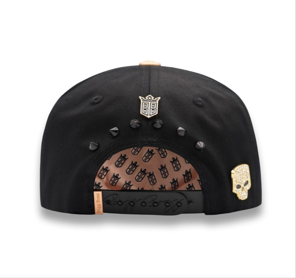 Hats Virus Rose Gold Crystals Black