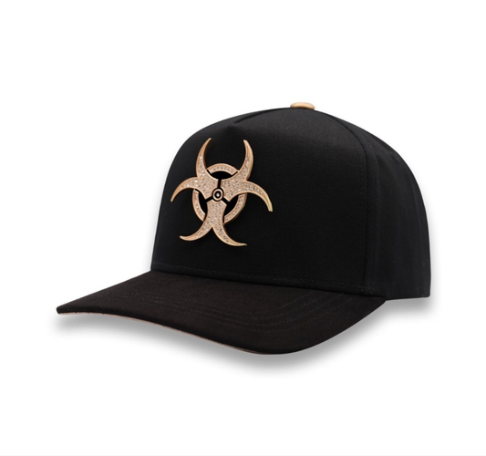 Hats Virus Rose Gold Crystals Black