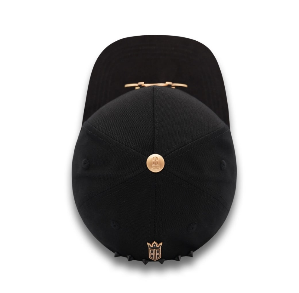 Hats Virus Rose Gold Crystals Black